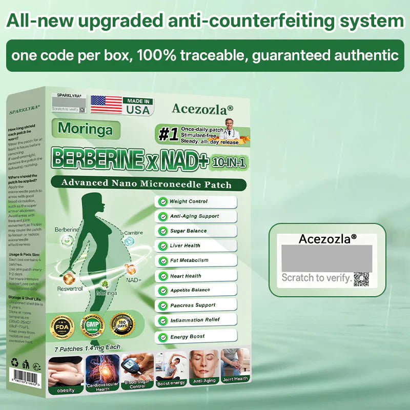 𝐎𝐟𝐟𝐢𝐜𝐢𝐚𝐥 𝐒𝐭𝐨𝐫𝐞 | 🩺 Acezozla® 𝐌𝐨𝐫𝐢𝐧𝐠𝐚 · 𝐁𝐞𝐫𝐛𝐞𝐫𝐢𝐧𝐞 × 𝐍𝐀𝐃+ 𝟏𝟎-𝐢𝐧-𝟏 𝐀𝐝𝐯𝐚𝐧𝐜𝐞𝐝 𝐍𝐚𝐧𝐨 𝐌𝐢𝐜𝐫𝐨𝐧𝐞𝐞𝐝𝐥𝐞 𝐏𝐚𝐭𝐜𝐡 — 𝐎𝐧𝐜𝐞 𝐃𝐚𝐢𝐥𝐲, 𝐕𝐢𝐬𝐢𝐛𝐥𝐞 𝐑𝐞𝐬𝐮𝐥𝐭𝐬 𝐢𝐧 𝟕 𝐃𝐚𝐲𝐬