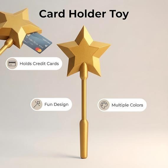 🔥【HOT SALE - 49% OFF】MagicFairy "Fairy Wand Credit Card Holder"🧙💳
